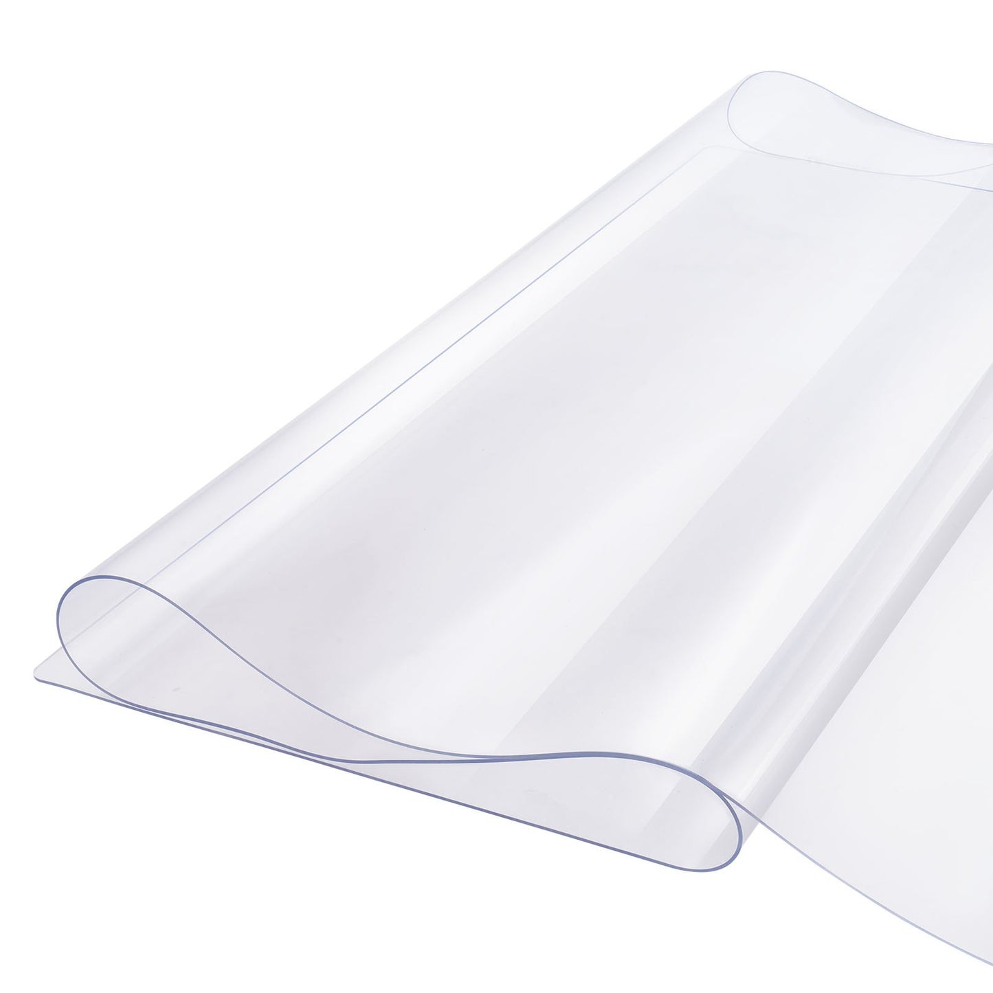 PVC Table Protector - 24x96 Inch Clear Plastic Cover, 1.5mm Thick