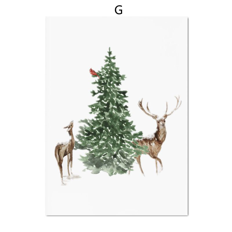 Christmas Holiday Decoration Canvas Poster - Multiple Sizes & Styles