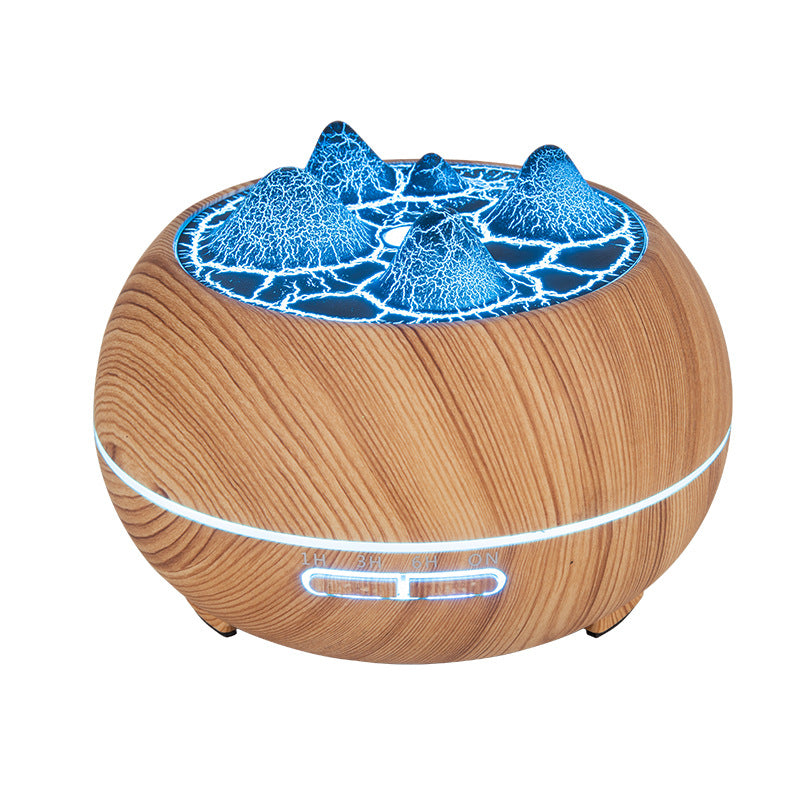 Wood Grain Humidifier with Aromatherapy and Remote Control - USB Powered