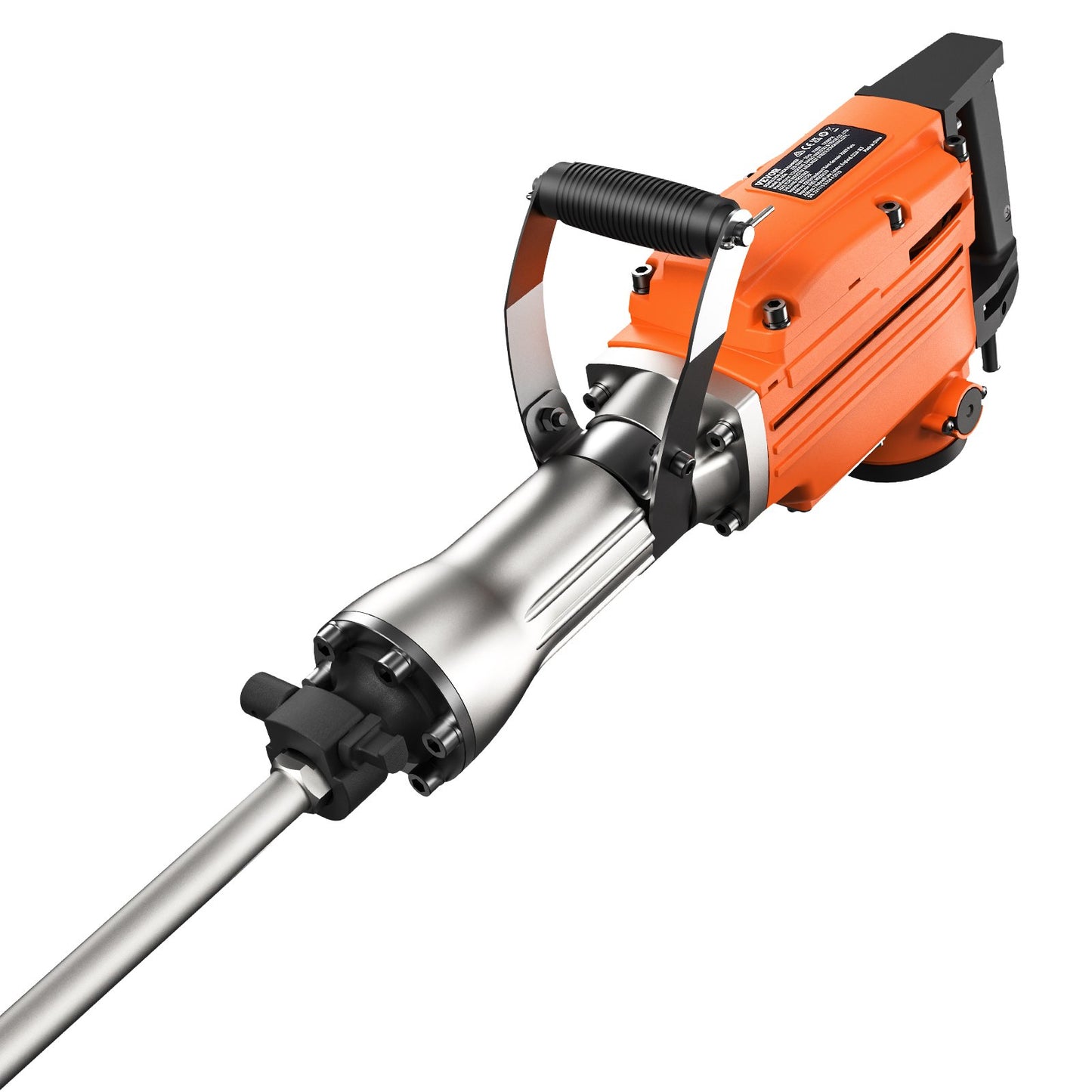 Electric Demolition Jack Hammer 2200W with 2 Chisels - Orange