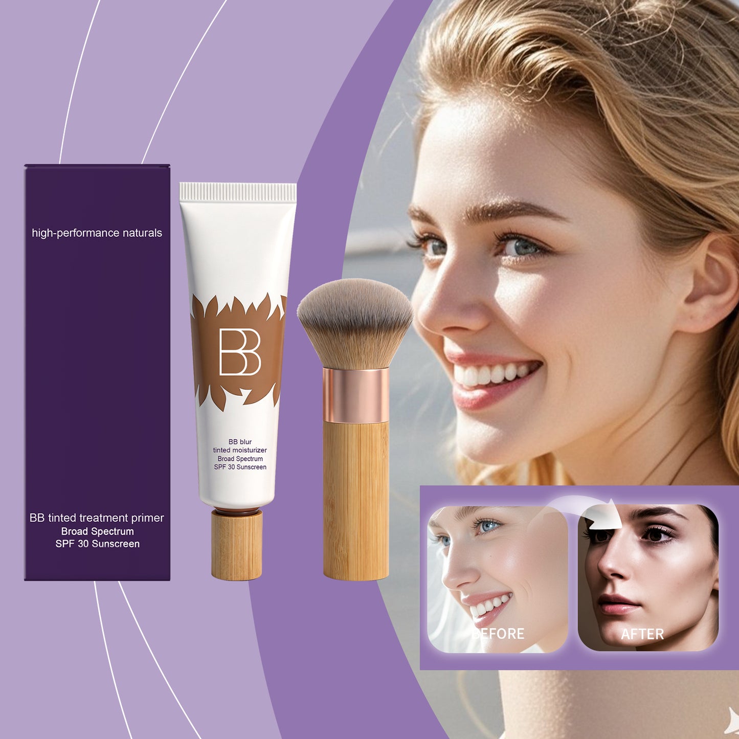 Waterproof Concealer BB Cream Makeup Set - 30ml