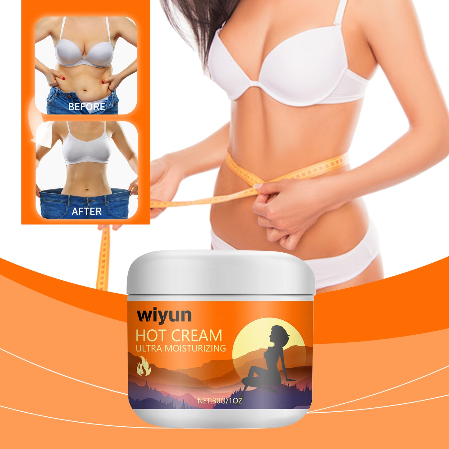 Ultra Moisturizing Hot Cream - Ginger & Mint Firming Body Care Cream
