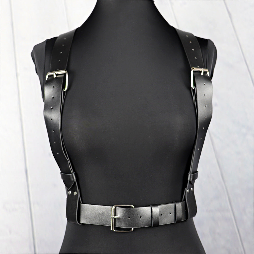 Adjustable Leather Waist Belt for Adult Wellness and Sex Toys LB-009