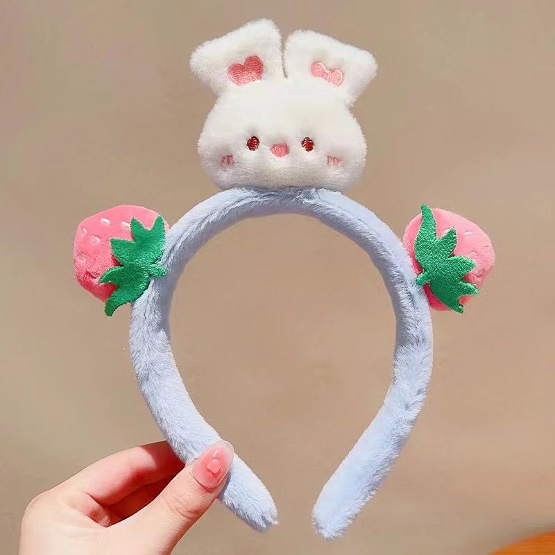 Cute Plush Hair Clip Headdress for Girls - Cartoon Bunny Design