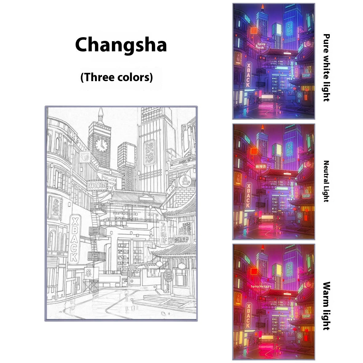 Night View Light Painting LED Luminous Art Decor - Multiple Sizes