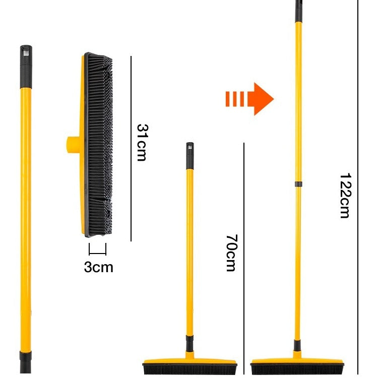 Pet Hair Carpet Cleaner Floor Brush - Household Floor Wiper for Pet Hair Removal