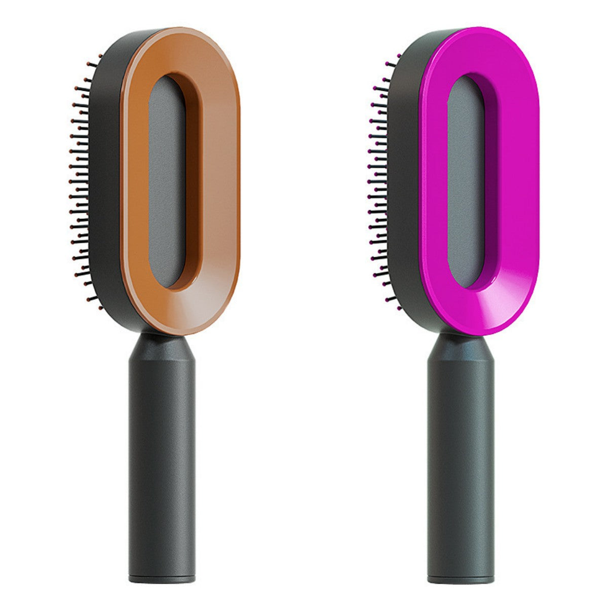 Self-Cleaning Hair Brush with 3D Air Cushion for Scalp Massage & Detangling