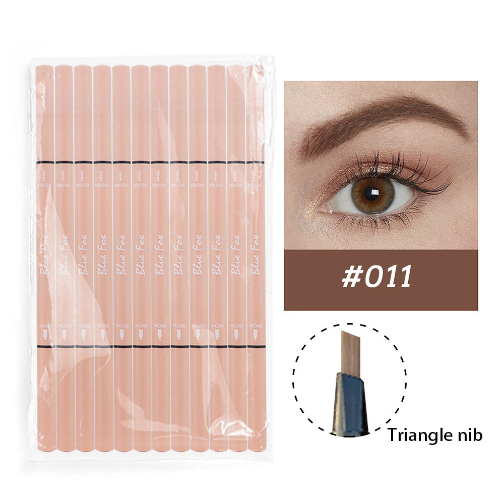 Double-Headed Eyeliner and Eyebrow Pencil Set - Rotatable, Multi-Color