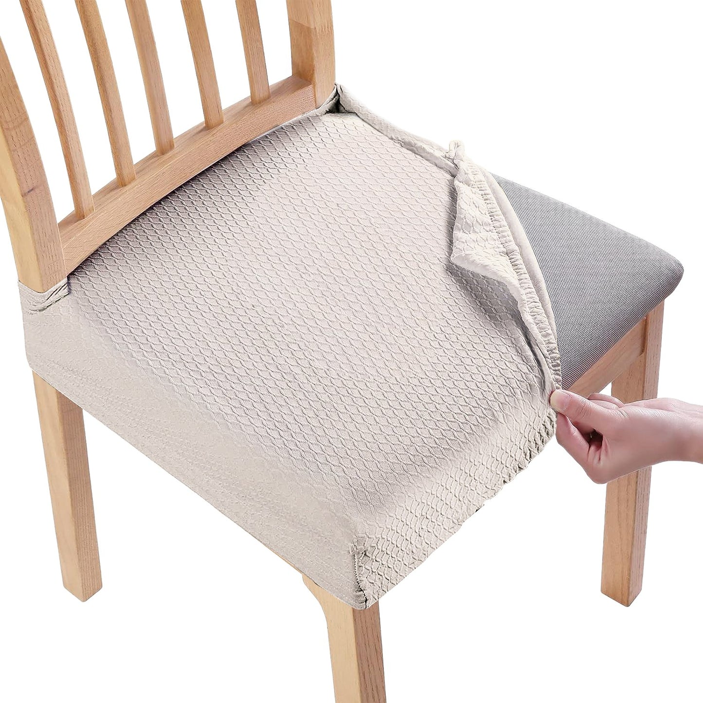 Waterproof Dining Chair Slipcovers - Stretch Jacquard Covers