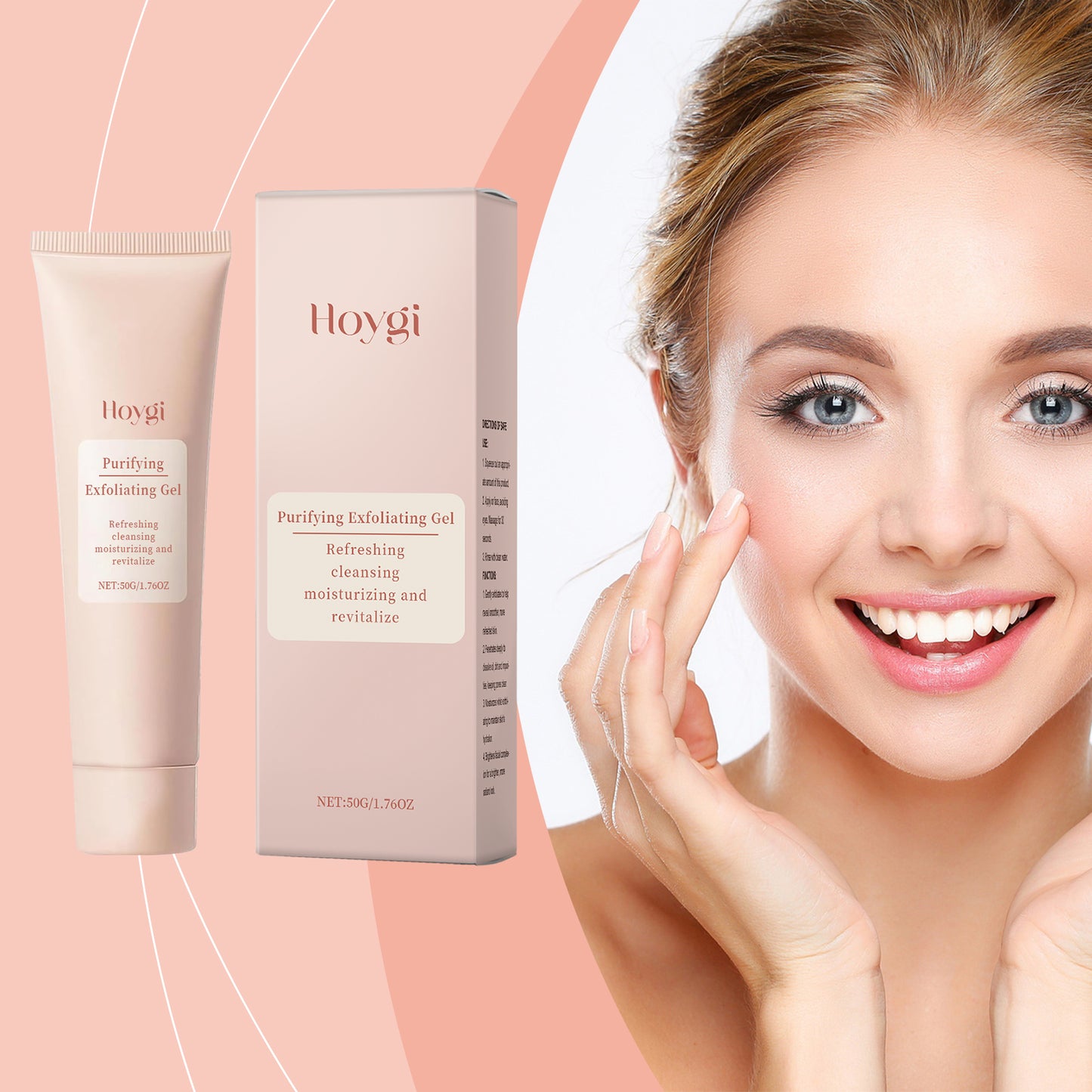 Facial Exfoliating Gel - Gentle Pore Cleansing & Skin Renewal 50g