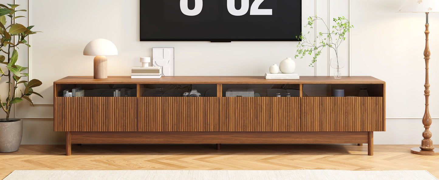 78-Inch TV Stand for Living Room - Modern Entertainment Center