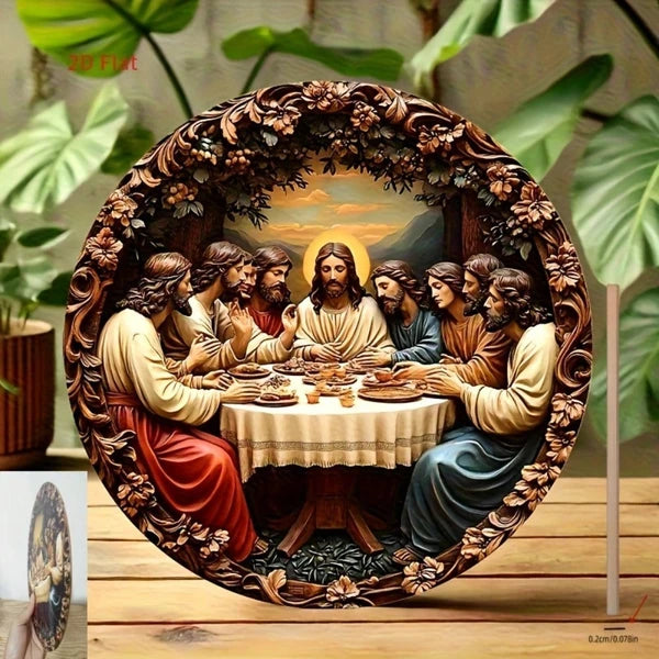 Last Supper Wall Decor - Exquisitely Carved Jesus & Apostles Art