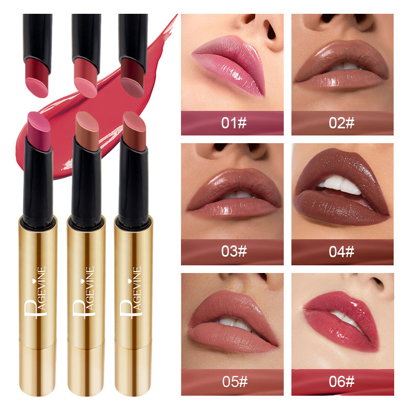 Long-Lasting Waterproof Lipstick & Lip Balm Set - Nourishing Moisturizer