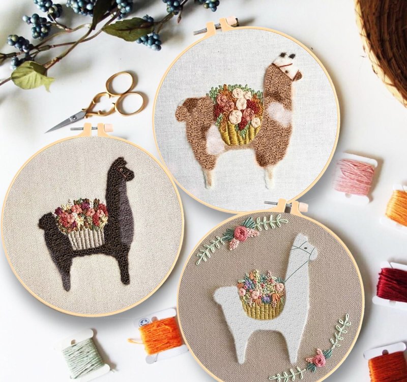 Cross-Stitch Embroidery Kit for Beginners - Crafting Materials Set