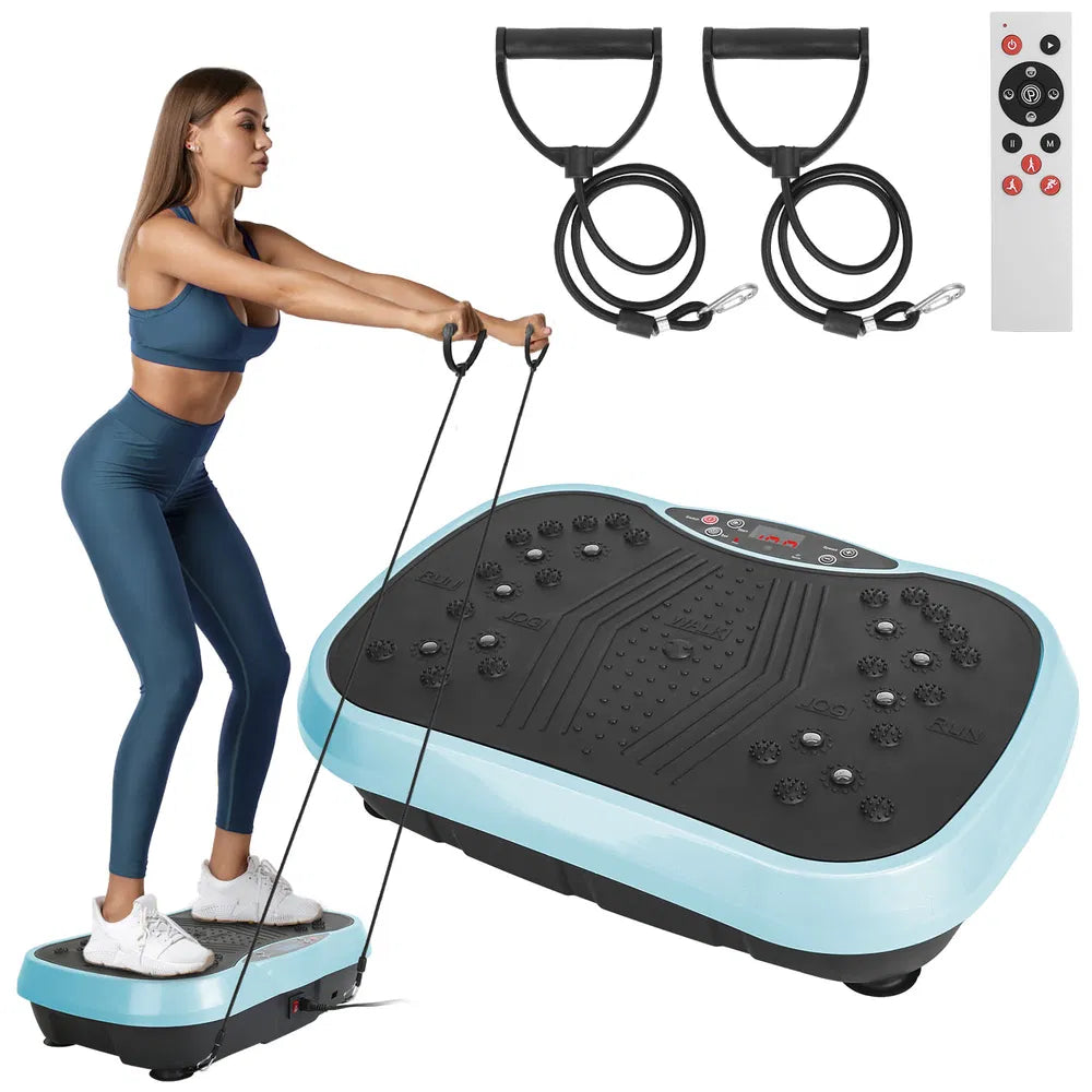 Whole Body Vibration Exercise Machine with Resistance Bands