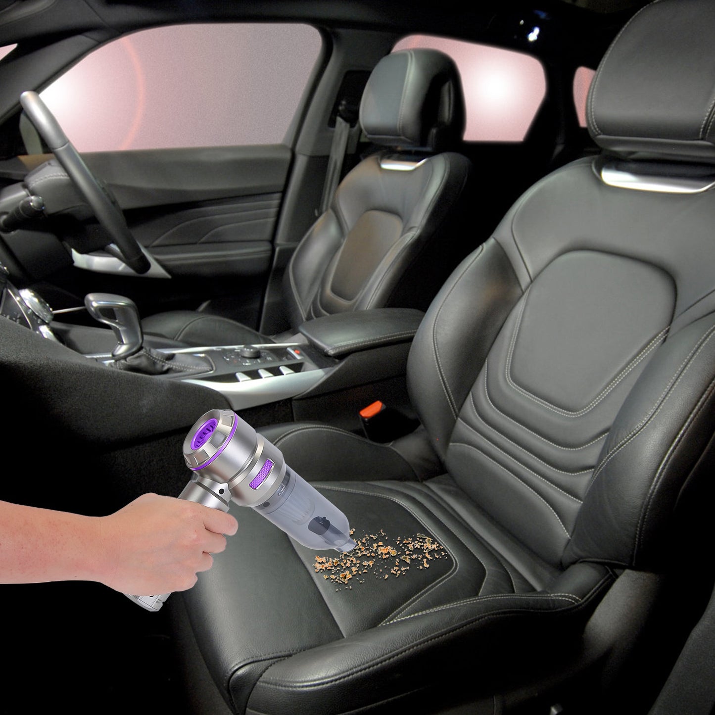 Portable Handheld Car Vacuum Cleaner 4-in-1 Cordless Air Duster & Blower