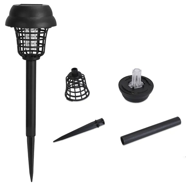 Solar Mosquito Zapper Torch Outdoor Insect Killer Waterproof with UV & White Light