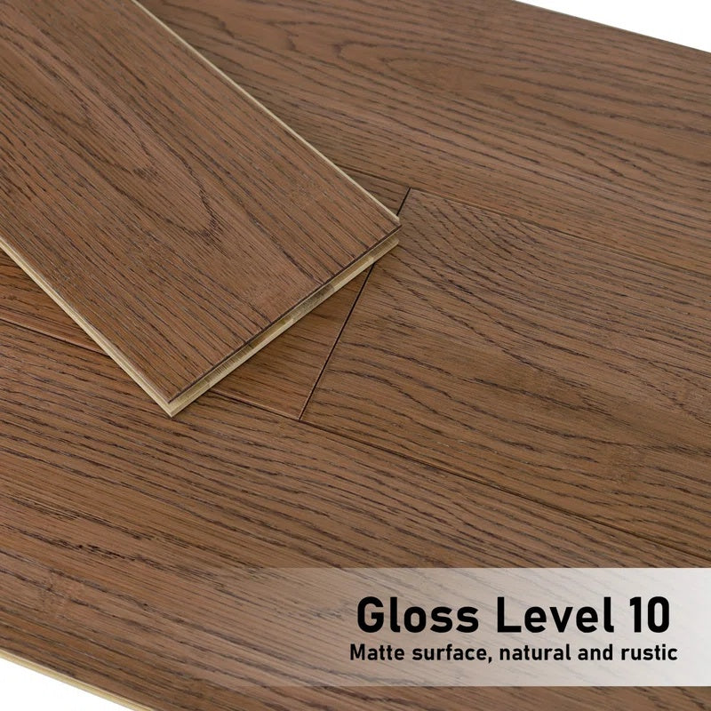 Solid Bamboo Flooring - Walnut Prefinished Tongue-and-Groove - 2 Planks