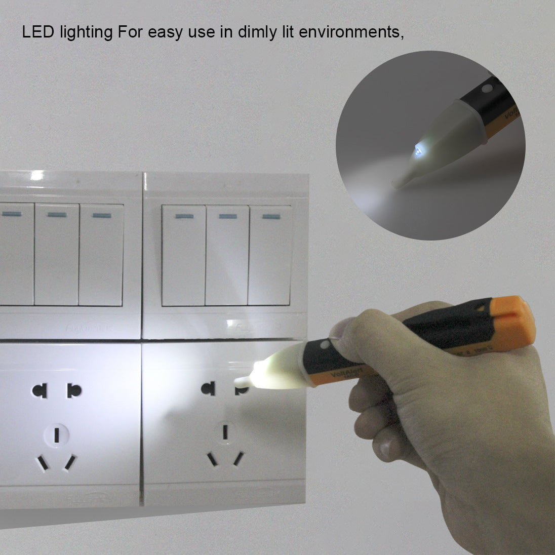 Non-Contact Induction Tester for Electricians - Multi-Function Electrical Voltage Detector