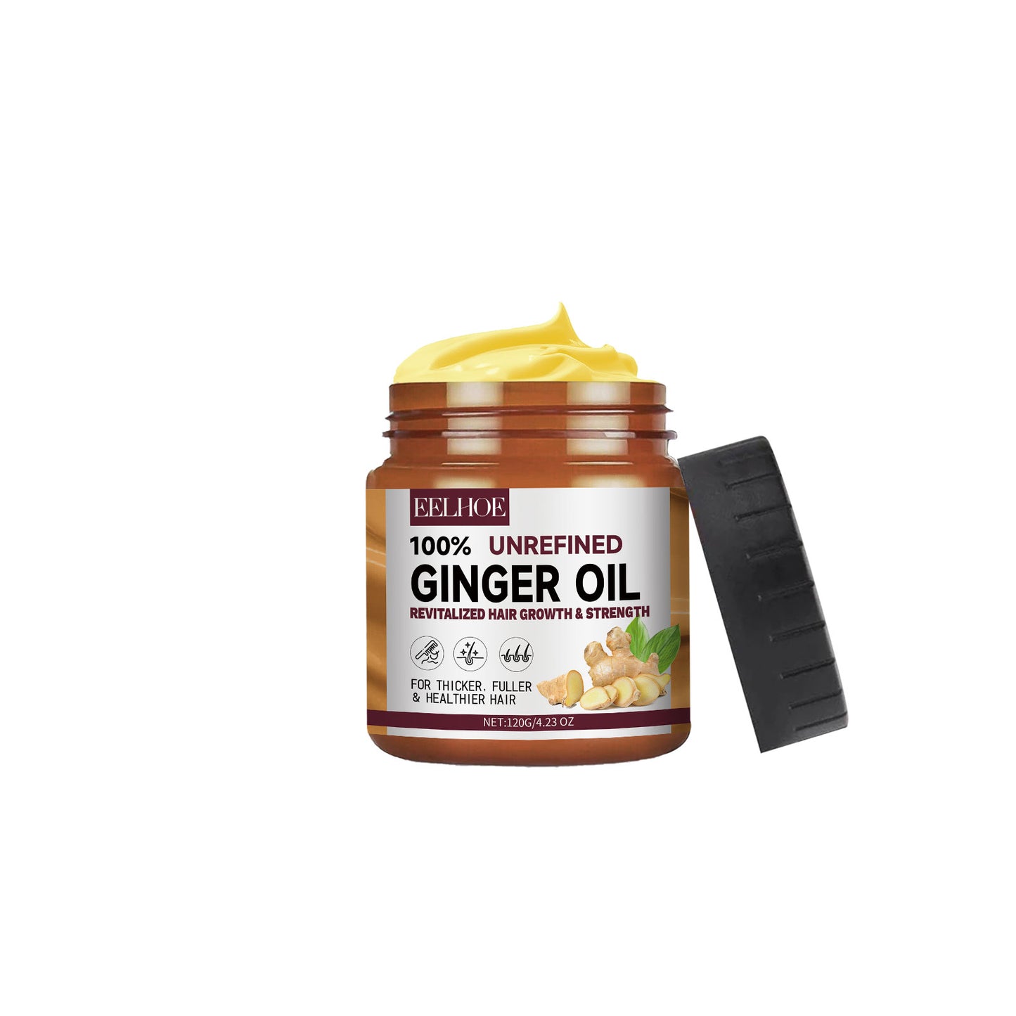 Ginger and Rosemary Hair Conditioner for Dry Hair Repair and Frizz Control