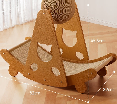 Sisal Cat Scratch Board with Crumb-Resistant Mat | Durable Pet Furniture