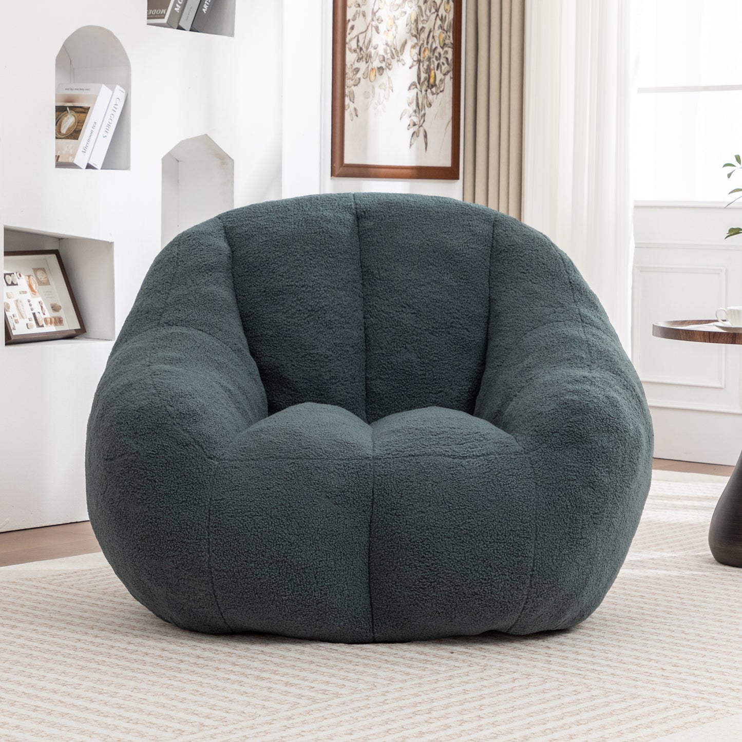 Bean Bag Chair With Filler, Sofa Tufted Soft Stuffed Filling, Fluffy