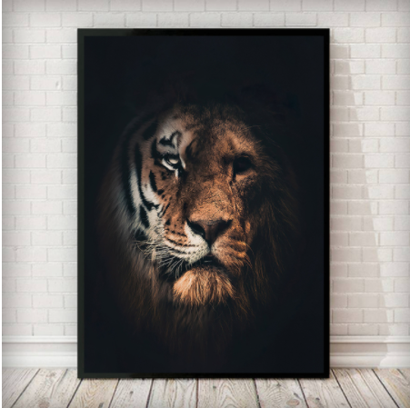 Diamond Painting Mosaic Kit Lion Tiger Embroidery Cross Stitch Art - Multiple Sizes & Styles
