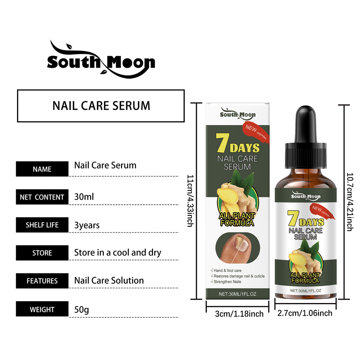 Ginger Nail Strengthening Liquid 30ml