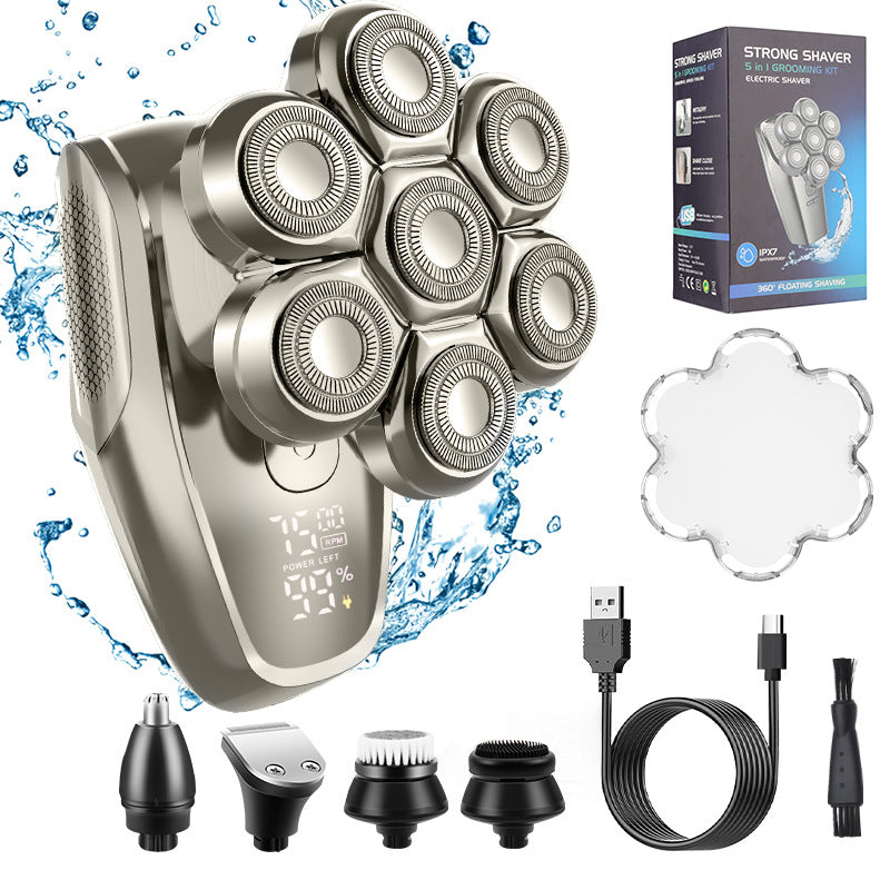 Rechargeable Electric Shaver - Magnetic Floating Head