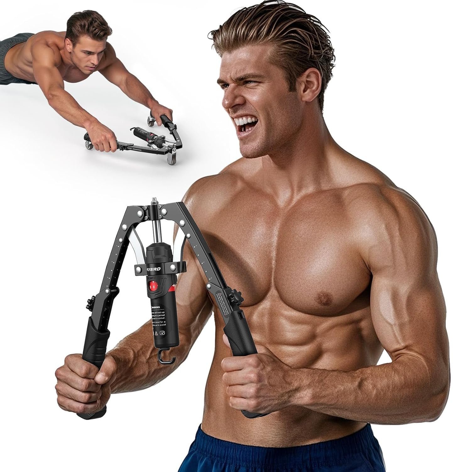 Adjustable Hydraulic Arm Exerciser - Strength Training Bar