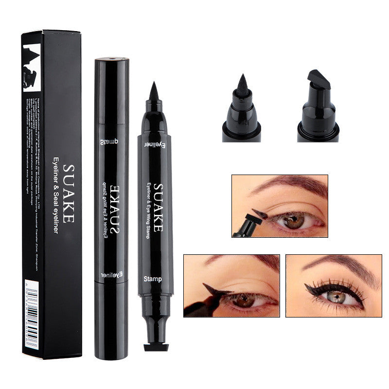 Women's Two-in-One Liquid Eyeliner with Seal Small & Big Head Options
