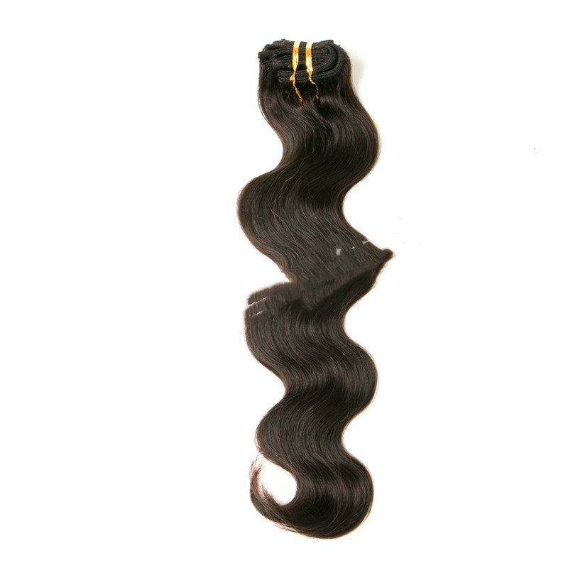 7-Piece Clip-In Human Hair Extension Set, 16-24 inches