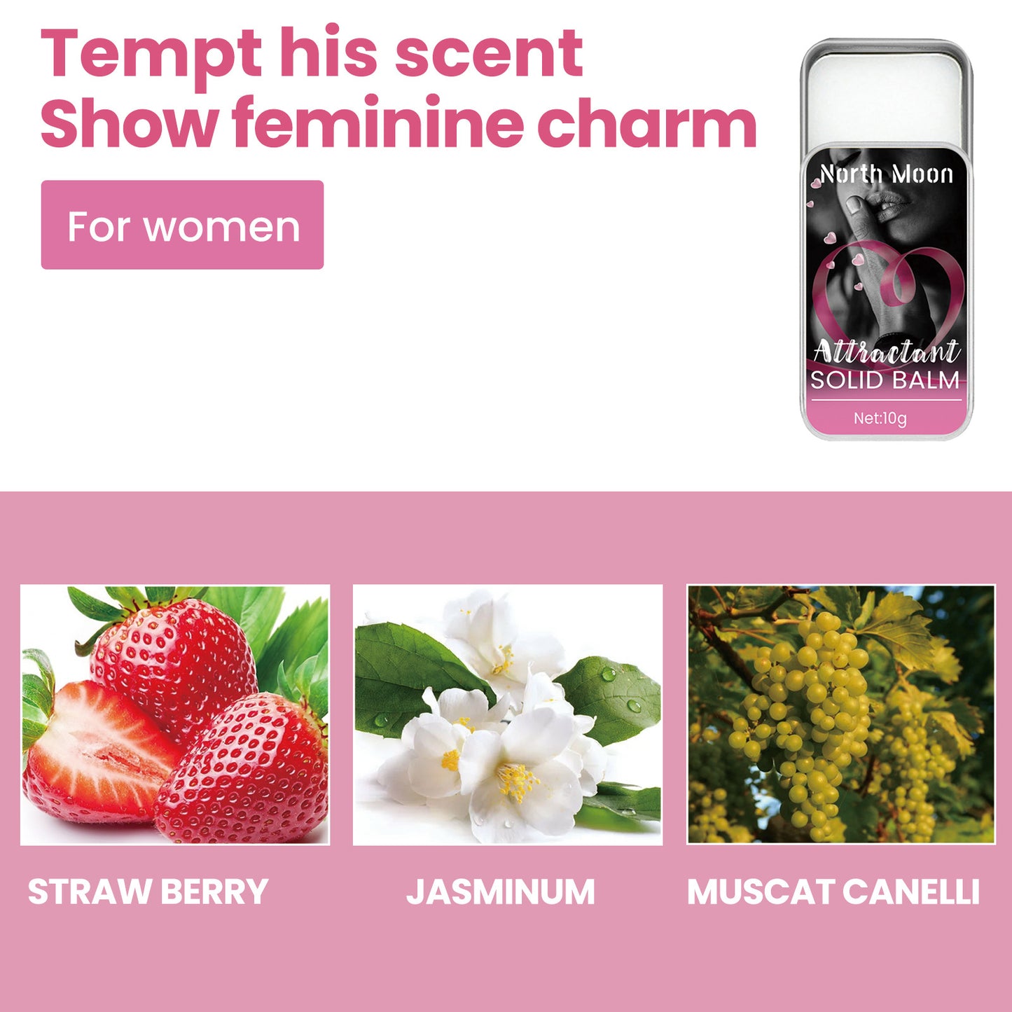 Unisex Solid Perfume Balm - Attractive Fragrance, 10g, Long Shelf Life