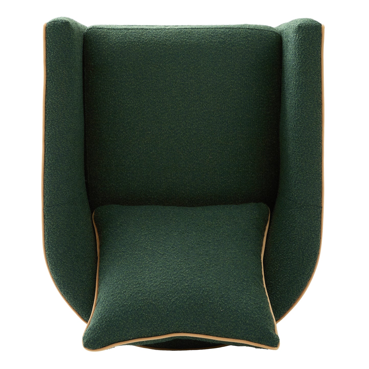 Swivel Accent Chair - Upholstered Barrel Sofa for Living Room - Green