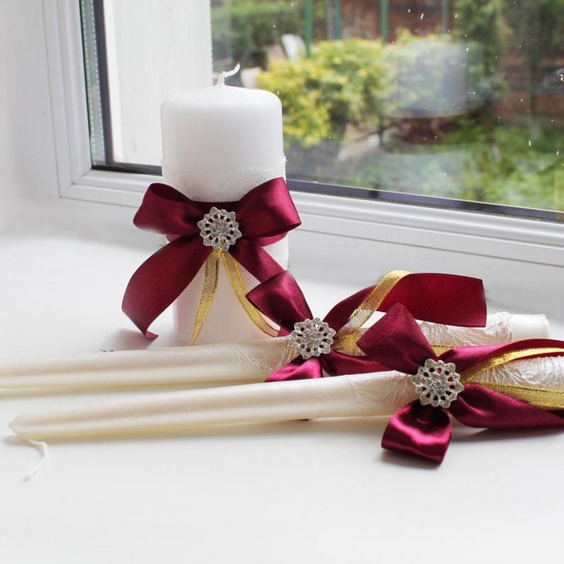 Candle set 3 pcs general illumination paraffin style selection