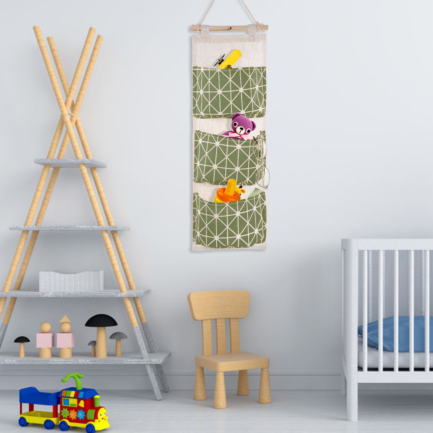 1Pc Wall Mounted Storage Bag Door Closet Hanging Organizer Waterproof
