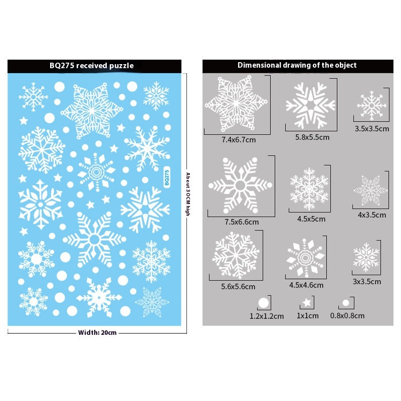 Christmas Window Stickers - Snowman Deer Sled & Holiday Decor Sets