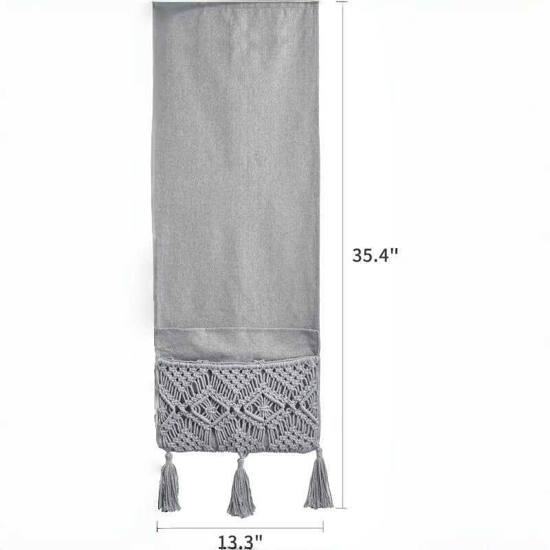 Handwoven Bohemian Sofa Armrest Storage Bag - Multi-Color Organizers