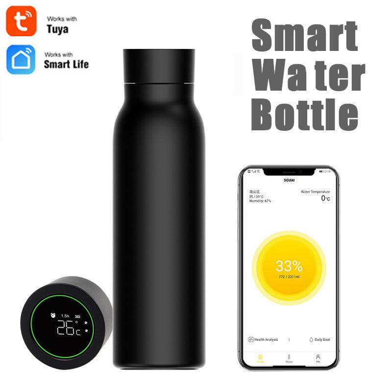 600ML Smart Water Bottle with Temperature Display & App Control