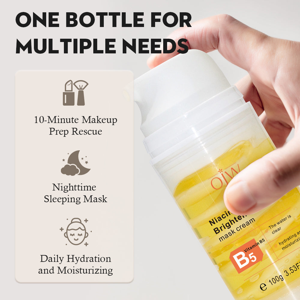Niacinamide B5 Brightening Facial Mask Cream - Orange, 60ml