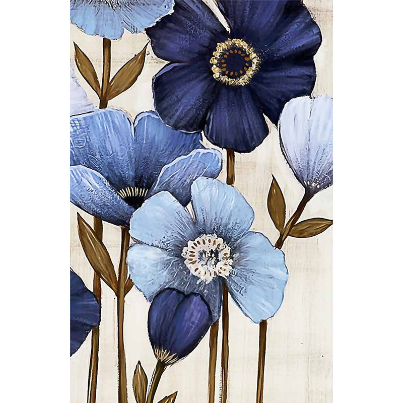 Digital Oil Painting Flowers Canvas Wall Art Frameless Home Decor