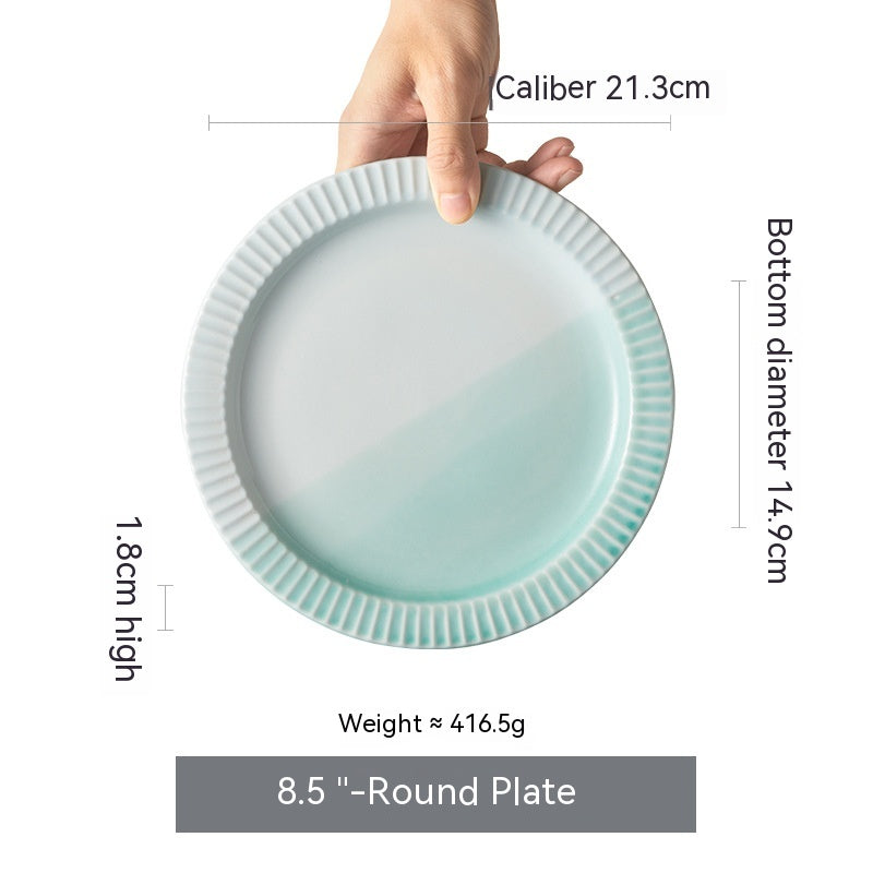 Flat Dish Set for Home Kitchen - Assorted Styles & Sizes