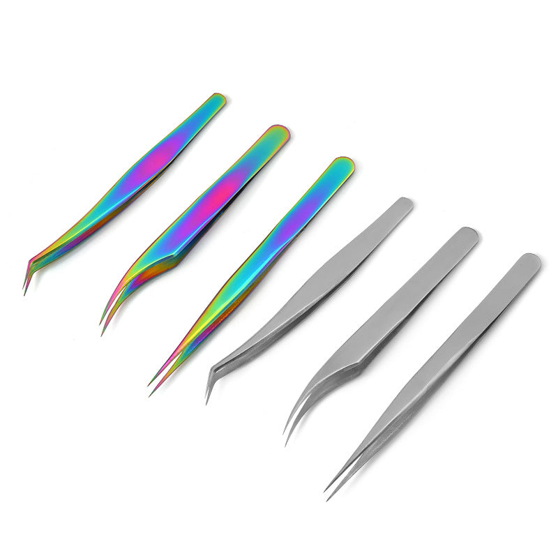 Stainless Steel Eyelash Tweezers & Curler 3-Piece Set
