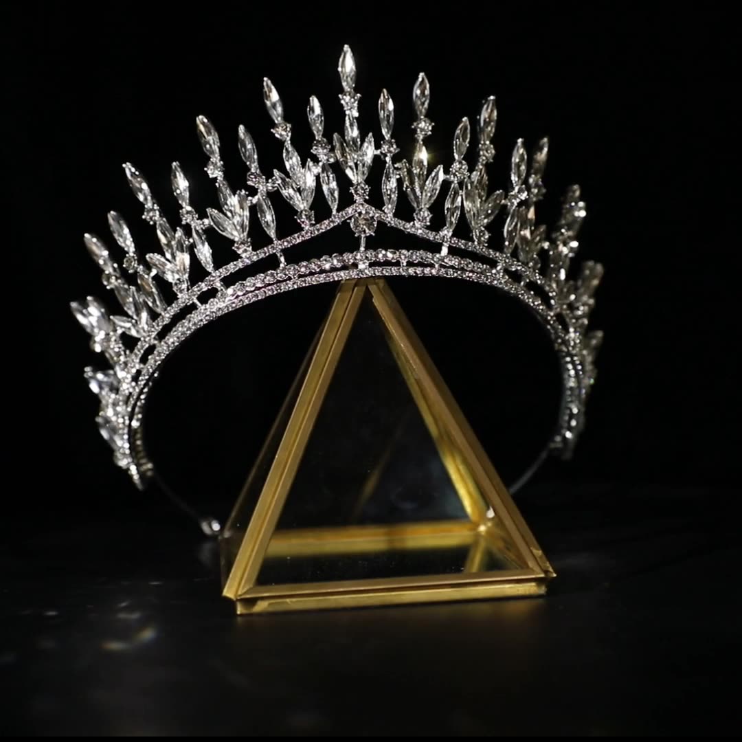 Zircon Crown Headband - Wedding Hair Accessory