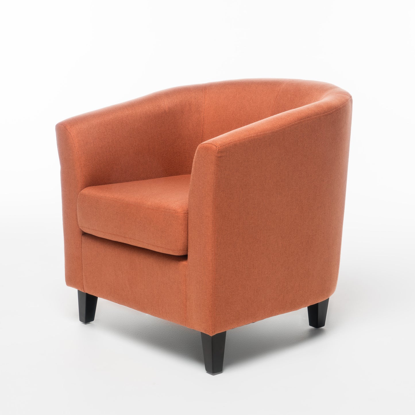 Orange Club Chair - Stylish Fabric Seating for Any Room
