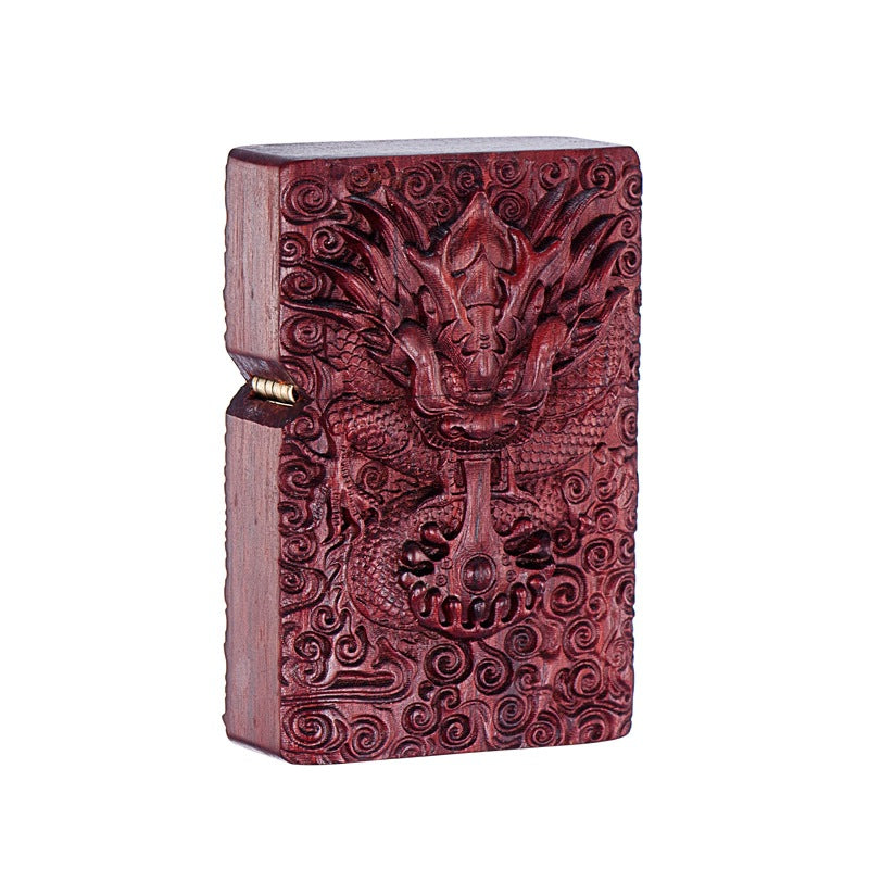High-End Kerosene Lighter with Brocade Box Packaging - Multiple Colors