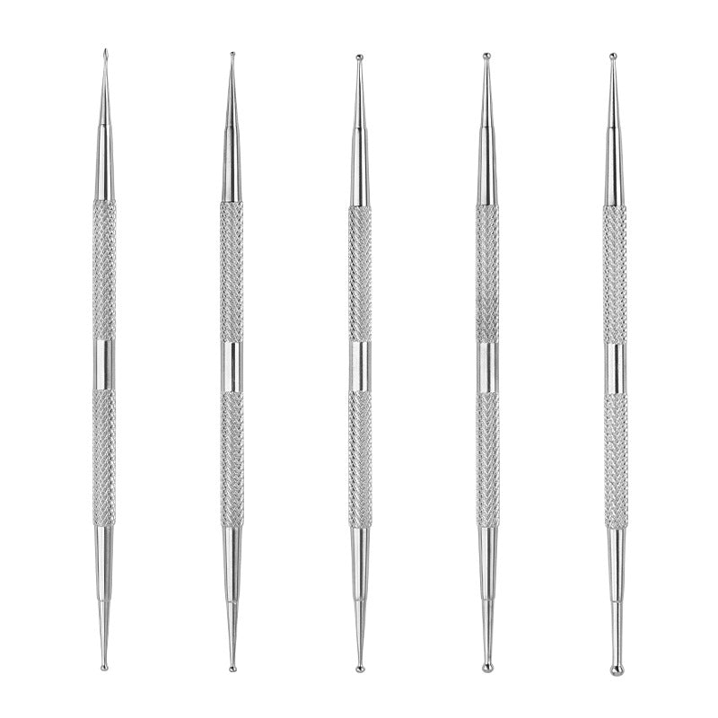 Nail Art Double Point Drill Pen Set - 5 Pcs