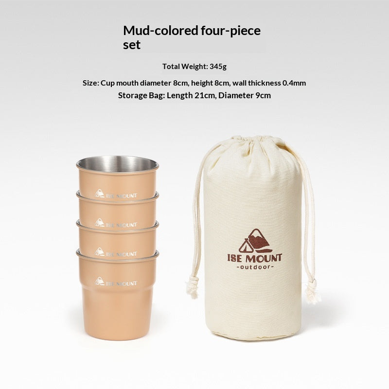 Outdoor Stainless Steel Swallow Cup for Camping 300ml
