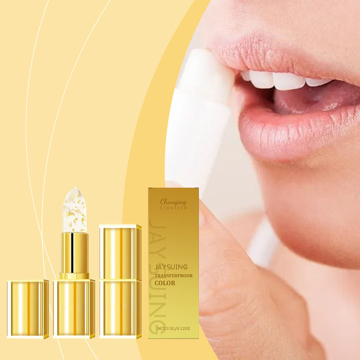 Gold Leaf Color-Changing Moisturizing Lipstick