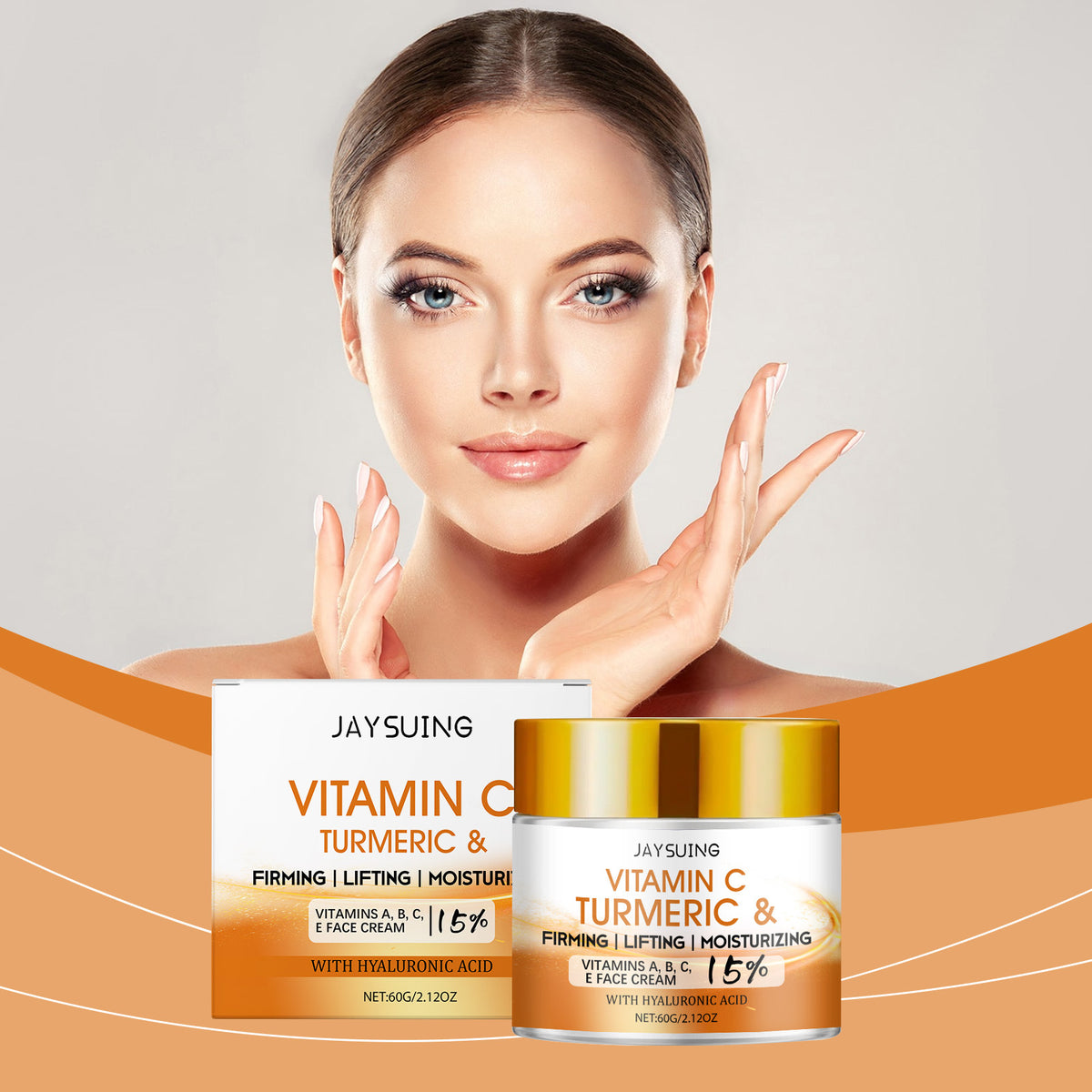 Firming Rejuvenation Neck Cream with Vitamin C & Hyaluronic Acid - 60g